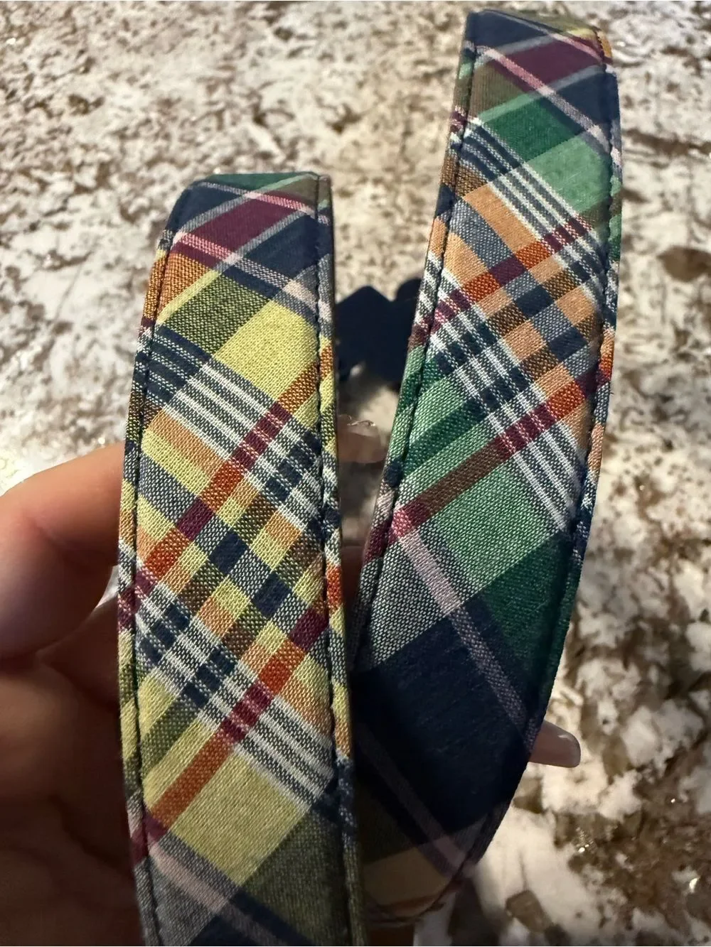 Polo Golf Ralph Lauren Men's Plaid Golf Belt Size 42 NWT Multicolor Leather